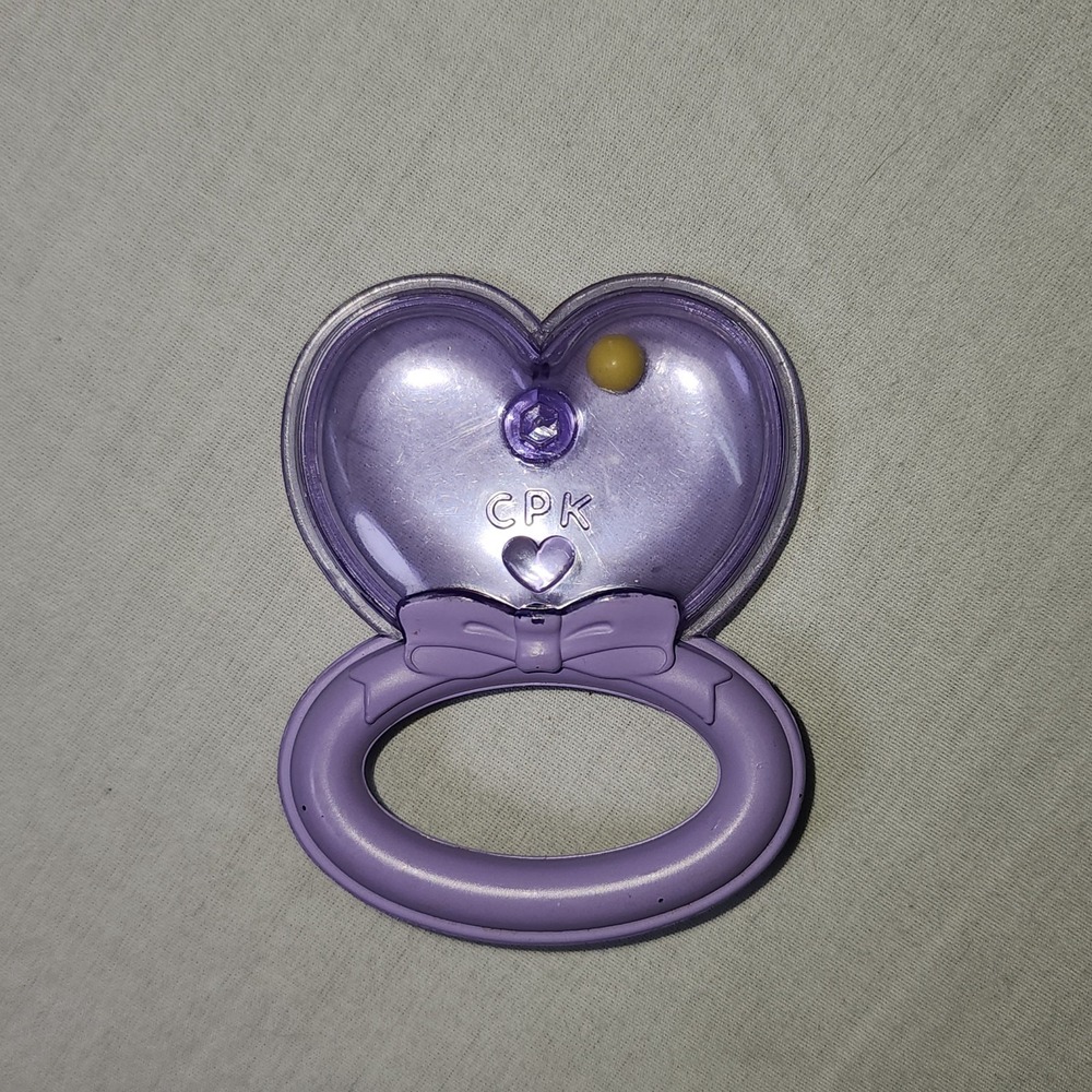 CPK Purple Clear Heart Replacement Baby Doll Rattle 2004 Vintage Cabbage Patch - Picture 2 of 8